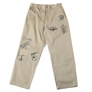 
                  
                    Load image into gallery viewer Authentic T/C Chino Print Pants BR-25442
                  
                