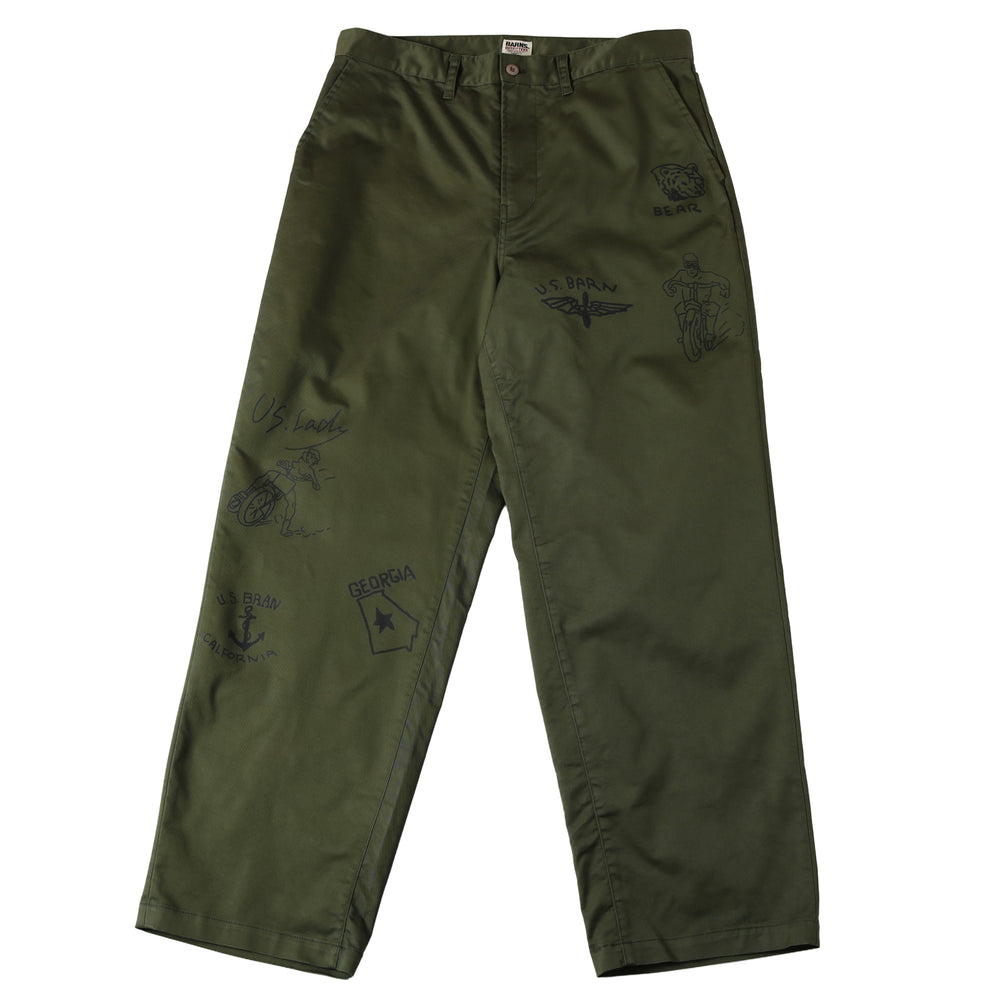 
                  
                    Load image into gallery viewer Authentic T/C Chino Print Pants BR-25442
                  
                