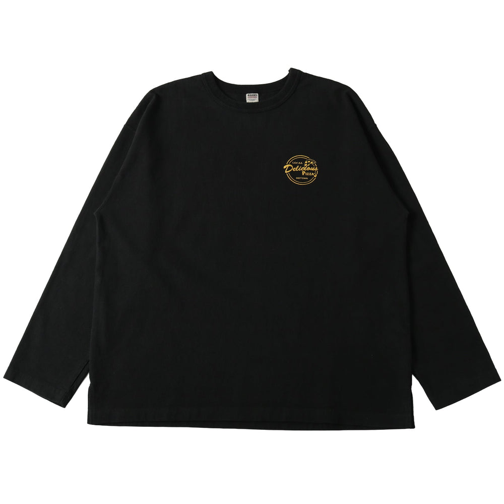 
                  
                    Load image into gallery viewer 10/- 90&amp;#39;s Heavy Weight L/S Print T-shirt【Delicious PIZZA】BR-25407
                  
                