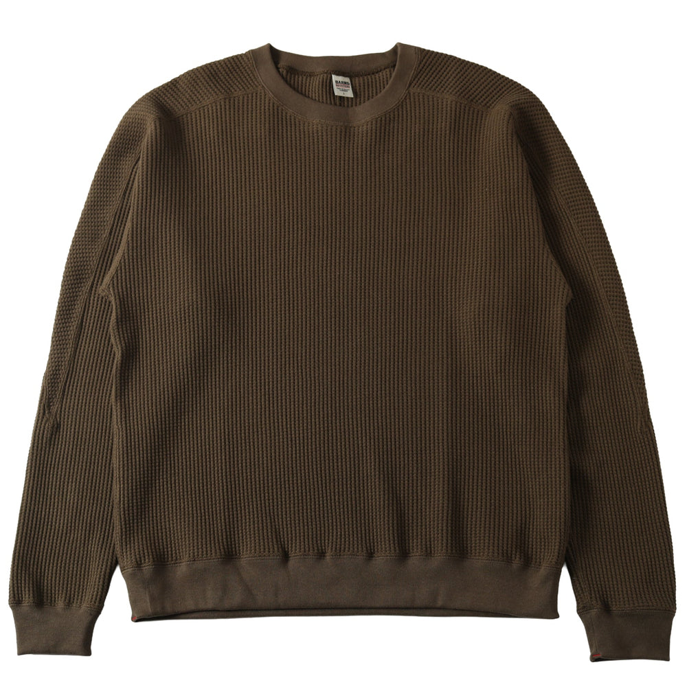 
                  
                    Load image into gallery viewer 70s US ARMY Waffle Crewneck L/S T-shirt BR-25326
                  
                