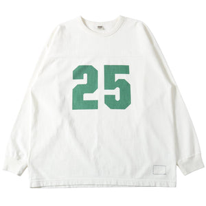
                  
                    Load image into gallery viewer 10/- 90&amp;#39;s Heavy Weight Football L/S T-shirt 【Numbering】BR-25446
                  
                