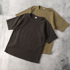 
                  
                    Load image into gallery viewer 【Addition of standard color】Stretch spun milled fabric Short sleeve T-shirt BR-8314
                  
                