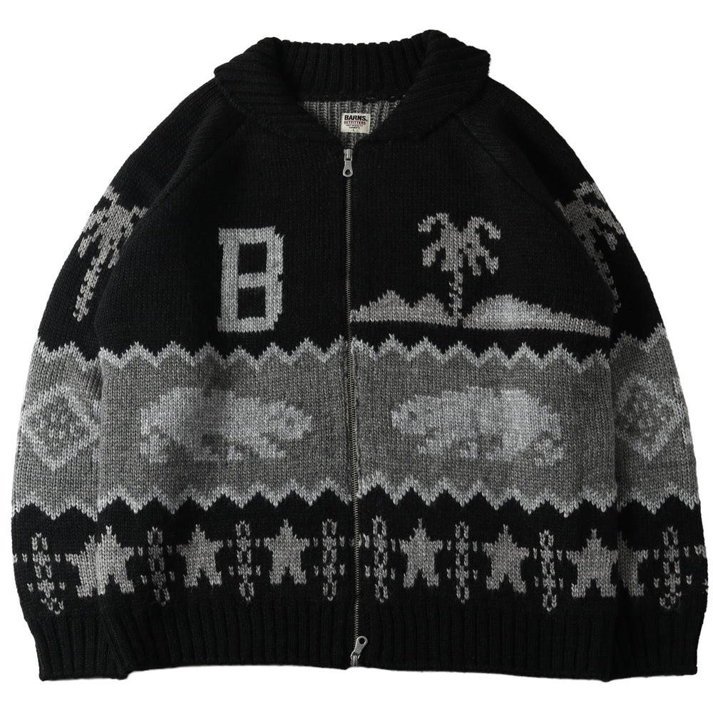 
                  
                    Load image into gallery viewer Zip Up Cowichan Cardigan BR-25451
                  
                