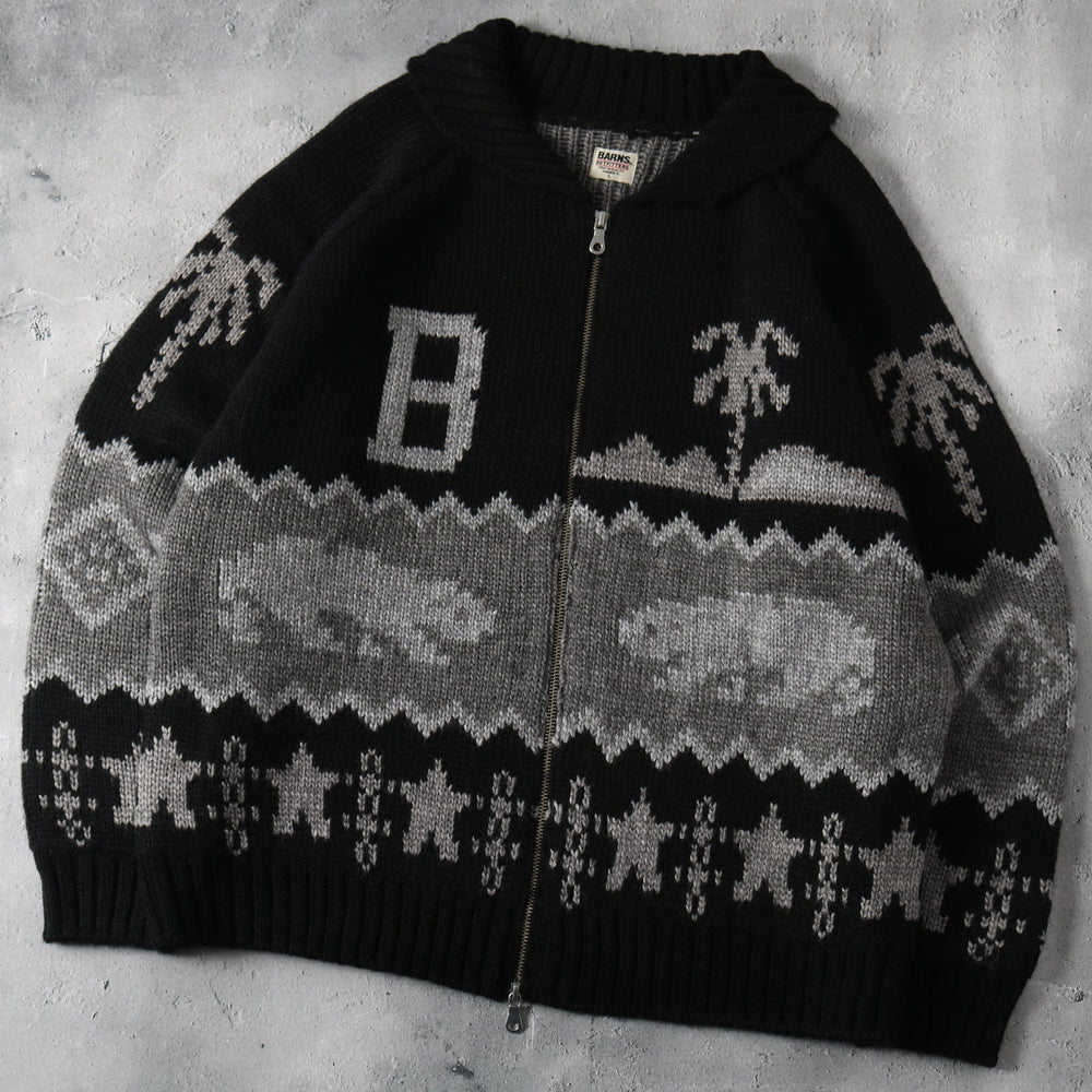 
                  
                    Load image into gallery viewer Zip Up Cowichan Cardigan BR-25451
                  
                