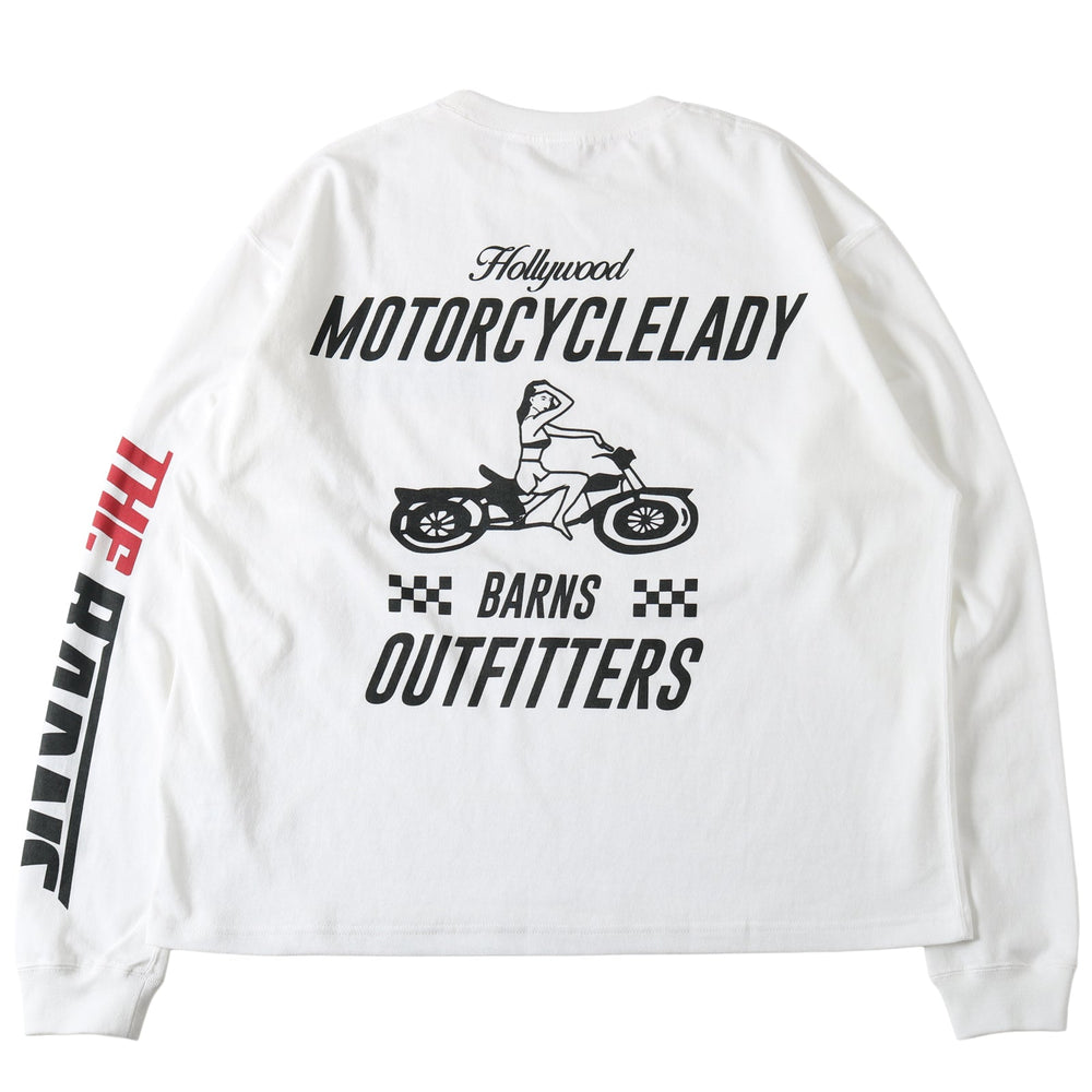 
                  
                    Load image into gallery viewer Boxy L/S Print T-shirt【MOTORCYCLELADY】BR-25403
                  
                