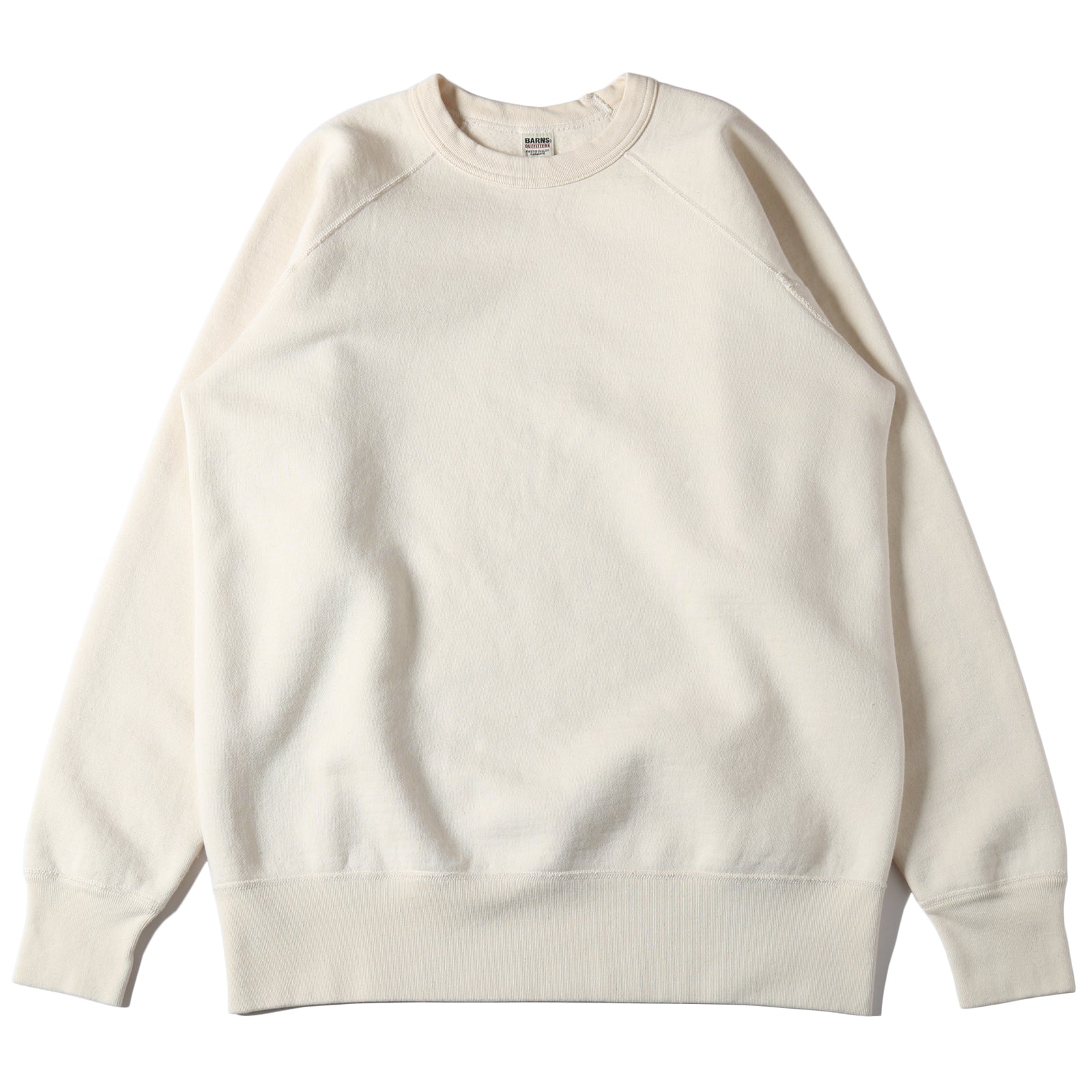 【BAON】[unisex] Cannew nylon string printing over sweatSH Reproduction】30/7 COZUN Raglan Sleeve Sweatshirt BR-24474