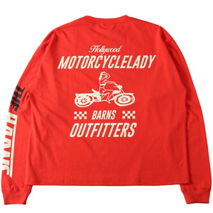 
                  
                    Load image into gallery viewer Boxy L/S Print T-shirt【MOTORCYCLELADY】BR-25403
                  
                