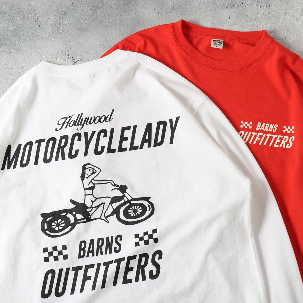 
                  
                    Load image into gallery viewer Boxy L/S Print T-shirt【MOTORCYCLELADY】BR-25403
                  
                
