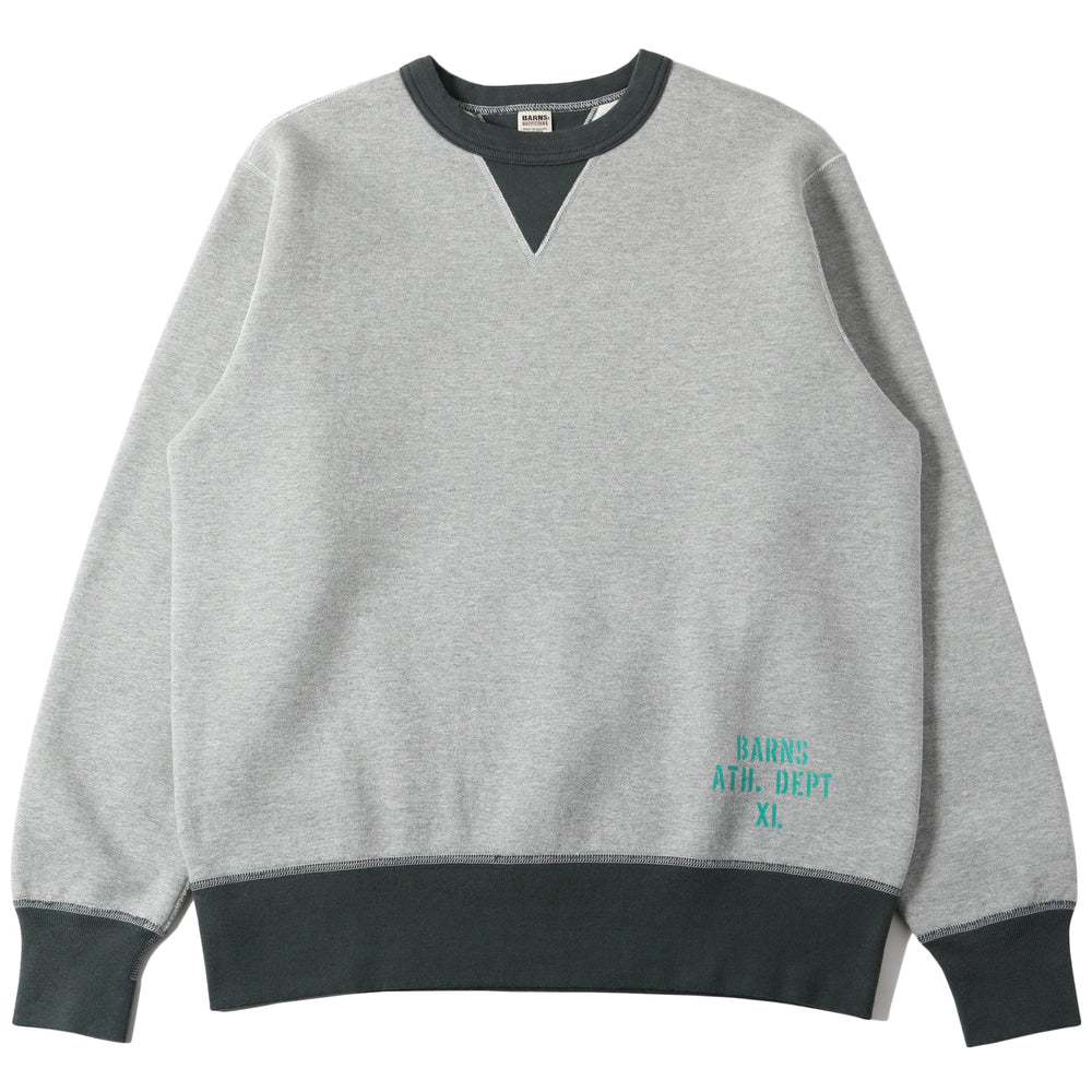 
                  
                    Load image into gallery viewer 30/7 COZUN Switching Rib Print Sweatshirt 【BARNS ATH. DEPT】BR-24418
                  
                