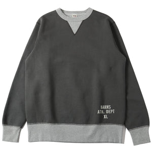 
                  
                    Load image into gallery viewer 30/7 COZUN Switching Rib Print Sweatshirt 【BARNS ATH. DEPT】BR-24418
                  
                