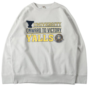 
                  
                    Load image into gallery viewer 【Pigment Dye】Athletic Crewneck Print Sweatshirt【Y&amp;#39;ALLS】BR-25462
                  
                