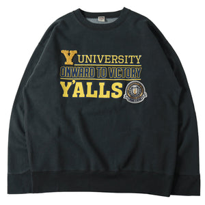 
                  
                    Load image into gallery viewer 【Pigment Dye】Athletic Crewneck Print Sweatshirt【Y&amp;#39;ALLS】BR-25462
                  
                