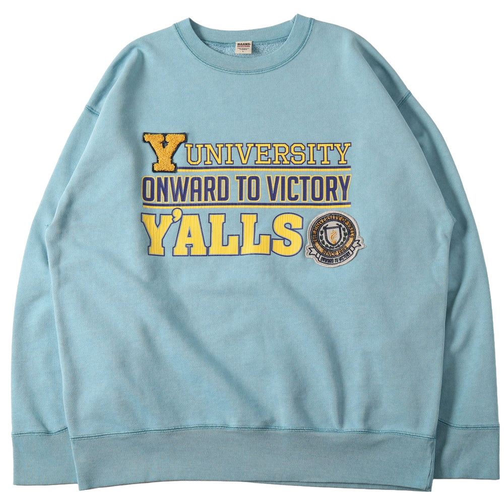 
                  
                    Load image into gallery viewer 【Pigment Dye】Athletic Crewneck Print Sweatshirt【Y&amp;#39;ALLS】BR-25462
                  
                