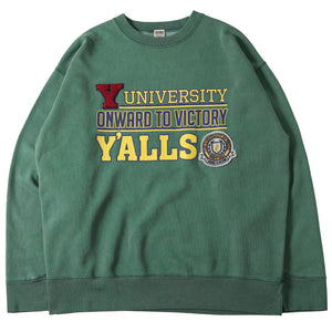 
                  
                    Load image into gallery viewer 【Pigment Dye】Athletic Crewneck Print Sweatshirt【Y&amp;#39;ALLS】BR-25462
                  
                
