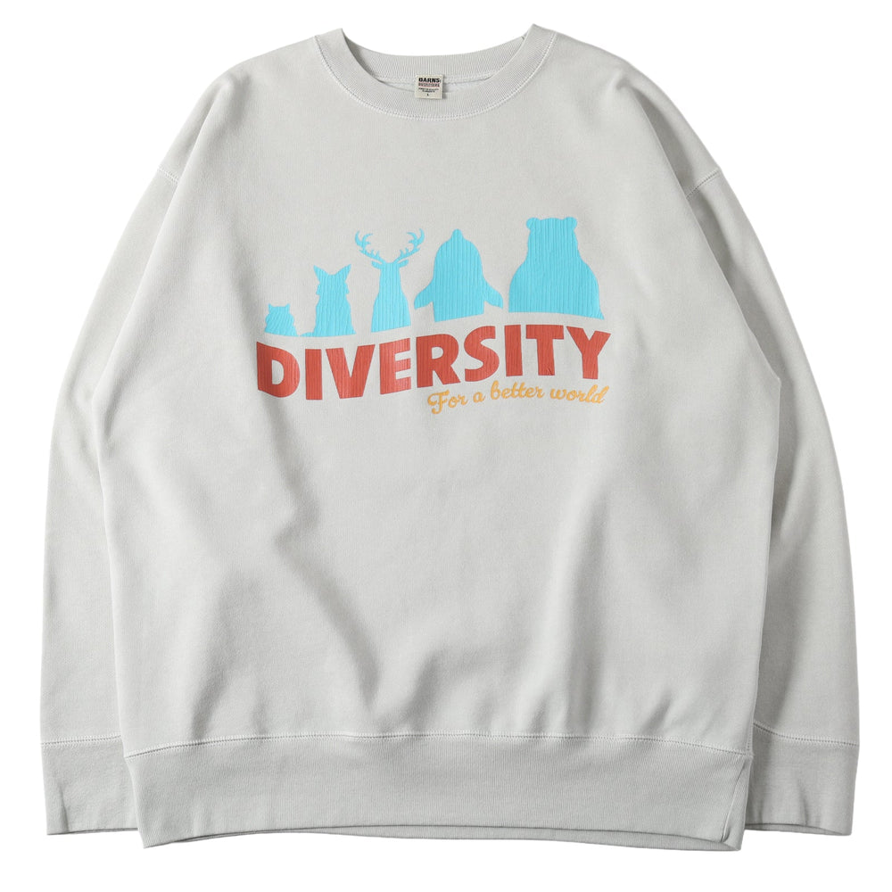 
                  
                    Load image into gallery viewer 【Pigment Dye】Athletic Crewneck Print Sweatshirt【DIVERSITY】BR-25463
                  
                