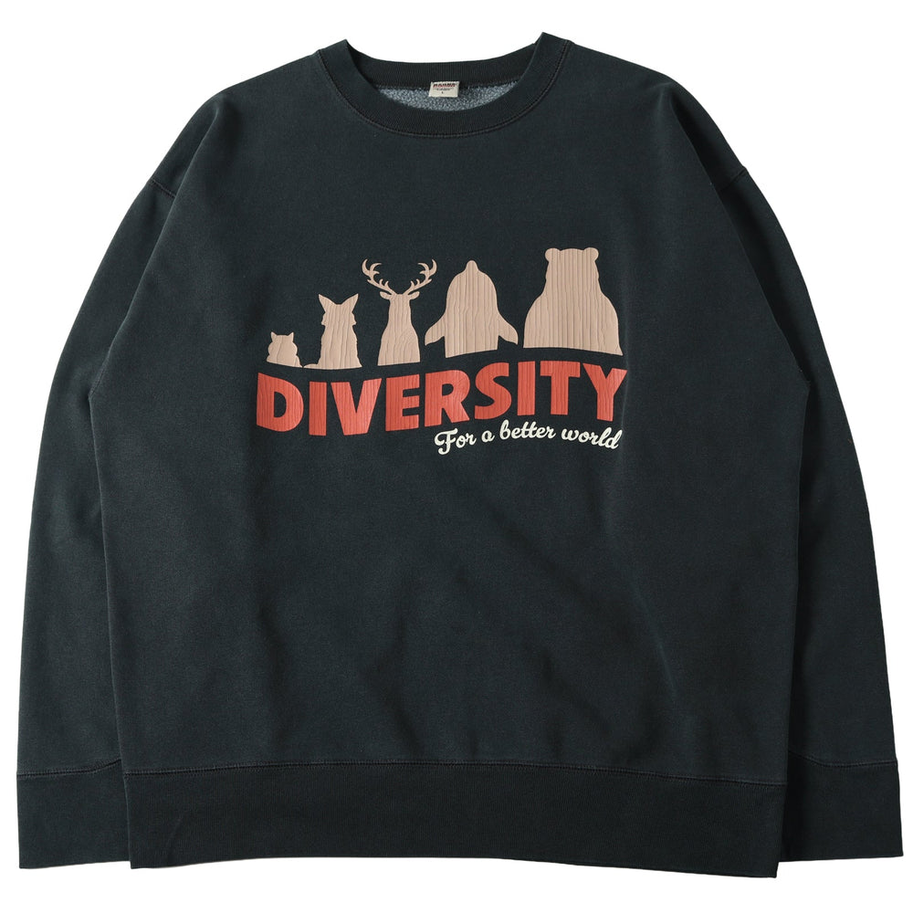 
                  
                    Load image into gallery viewer 【Pigment Dye】Athletic Crewneck Print Sweatshirt【DIVERSITY】BR-25463
                  
                