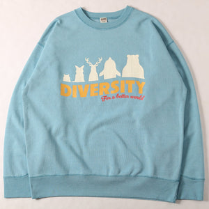 
                  
                    Load image into gallery viewer 【Pigment Dye】Athletic Crewneck Print Sweatshirt【DIVERSITY】BR-25463
                  
                