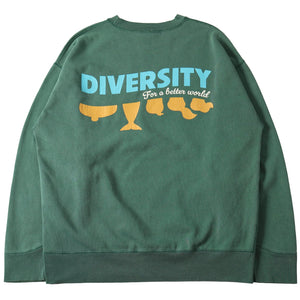 
                  
                    Load image into gallery viewer 【Pigment Dye】Athletic Crewneck Print Sweatshirt【DIVERSITY】BR-25463
                  
                