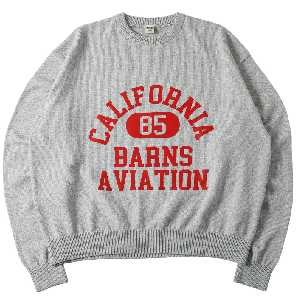 
                  
                    Load image into gallery viewer Boxy L/S Crewneck Knit【College Logo】BR-25452
                  
                