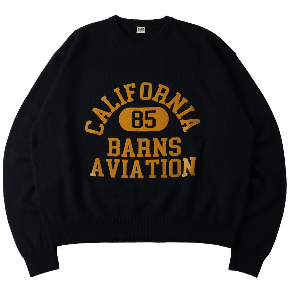 
                  
                    Load image into gallery viewer Boxy L/S Crewneck Knit【College Logo】BR-25452
                  
                