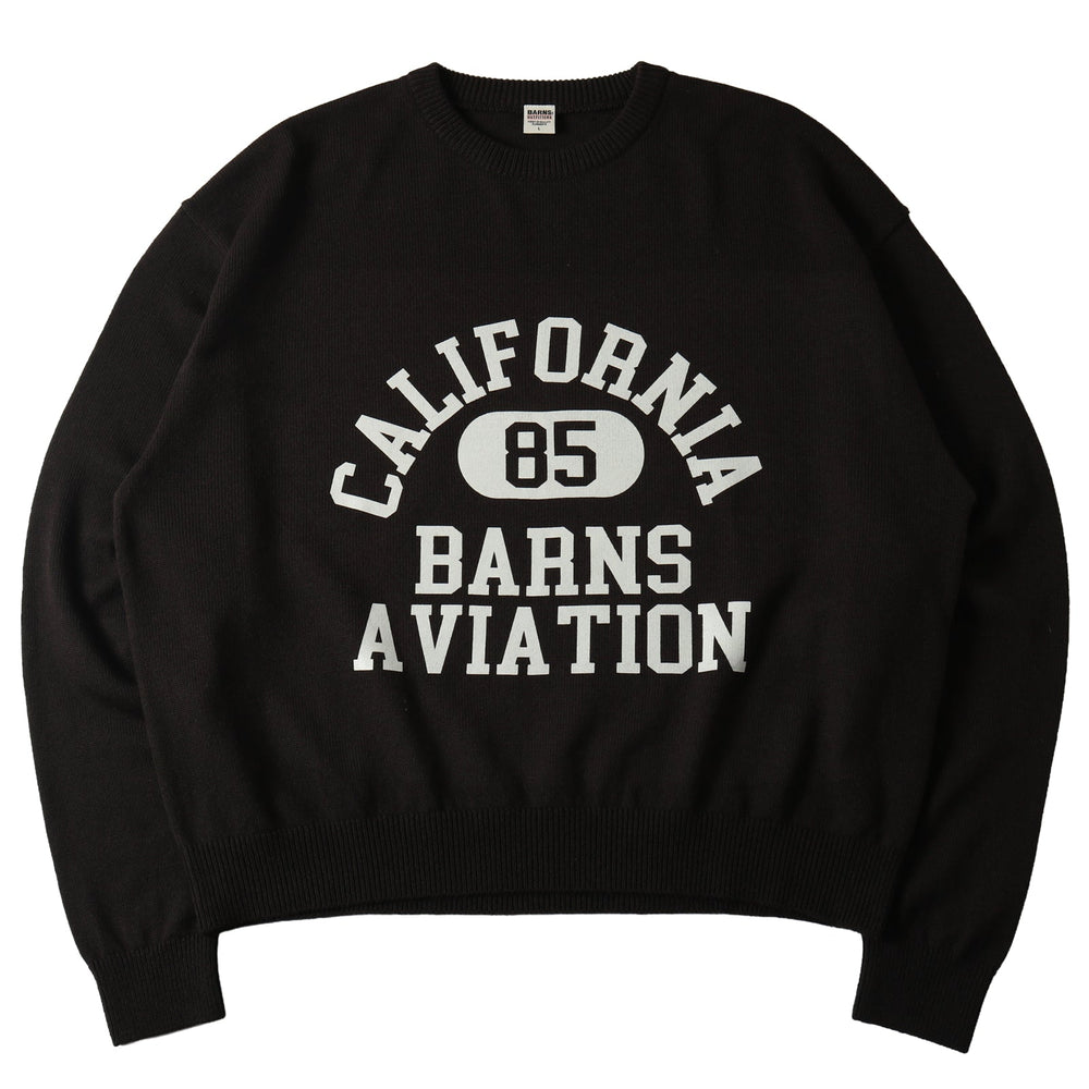 
                  
                    Load image into gallery viewer Boxy L/S Crewneck Knit【College Logo】BR-25452
                  
                