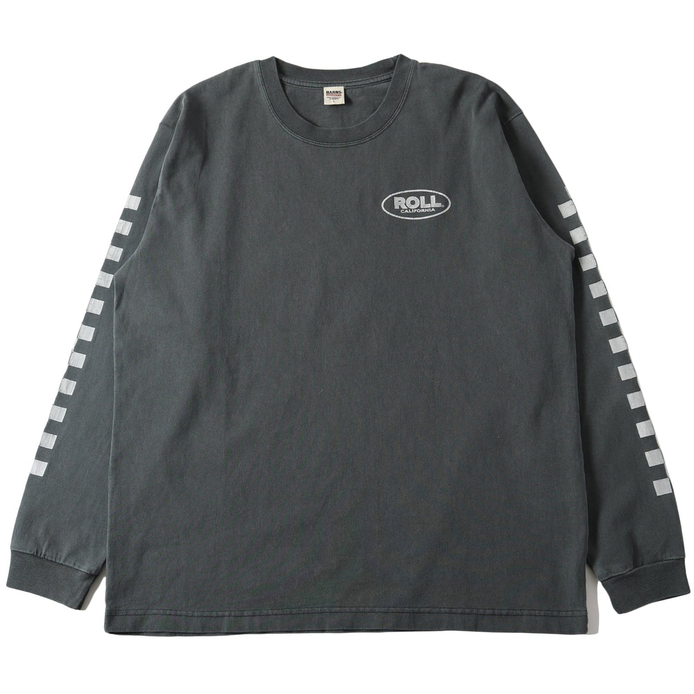 
                  
                    Load image into gallery viewer 【Pigment Dye】16/- HOT-SHOT Print L/S T-shirt 【Checker Flag】BR-25121
                  
                