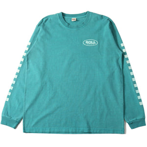 
                  
                    Load image into gallery viewer 【Pigment Dye】16/- HOT-SHOT Print L/S T-shirt 【Checker Flag】BR-25121
                  
                