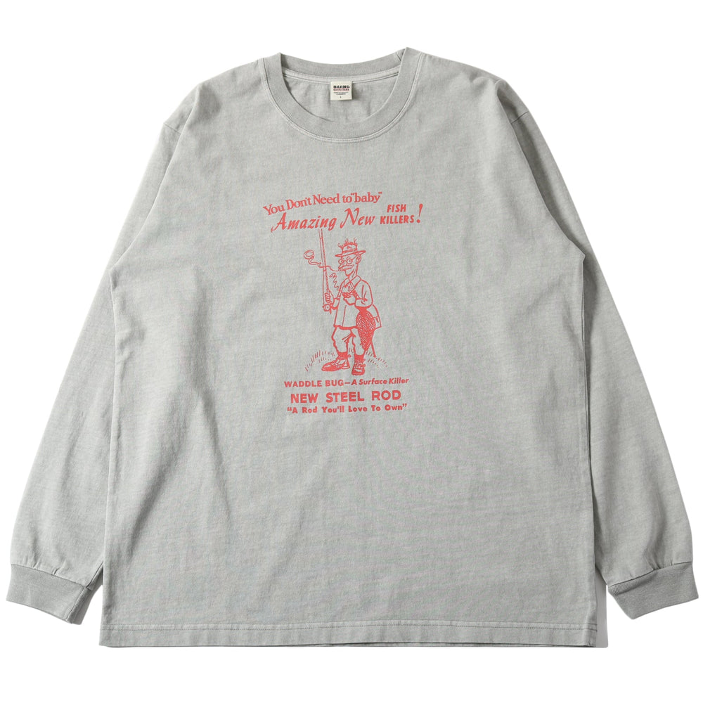 
                  
                    Load image into gallery viewer 【Pigment Dye】16/- HOT-SHOT L/S T-shirt【Fisherman&amp;#39;s Uncle】 BR-25124
                  
                