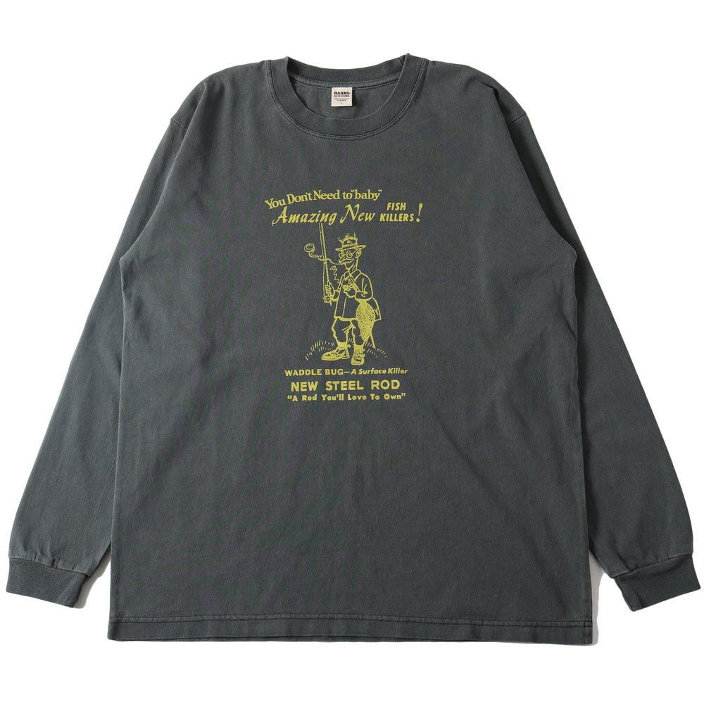 
                  
                    Load image into gallery viewer 【Pigment Dye】16/- HOT-SHOT L/S T-shirt【Fisherman&amp;#39;s Uncle】 BR-25124
                  
                