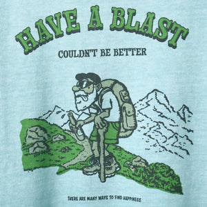 Pigment Dye】20/- JPN Standard S/S Print T-shirt【HAVE A BLAST】BR