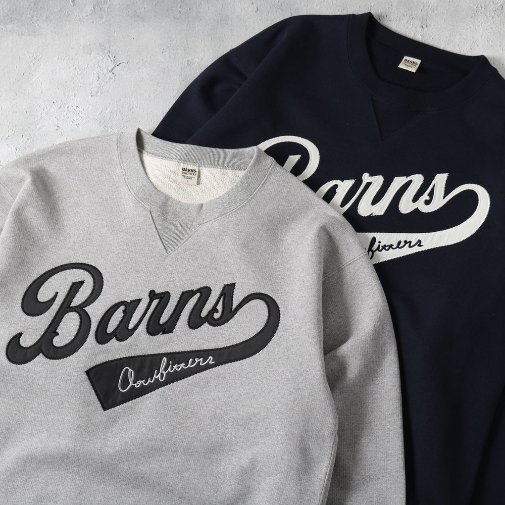 
                  
                    Load image into gallery viewer Worker Crewneck Sweatshirt【BARNS Logo】BR-25362
                  
                
