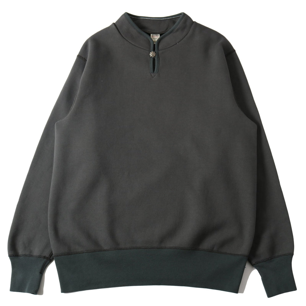 
                  
                    Load image into gallery viewer 30/7 COZUN High Neck Concho Sweatshirt【Button Works】BR-3022BW
                  
                