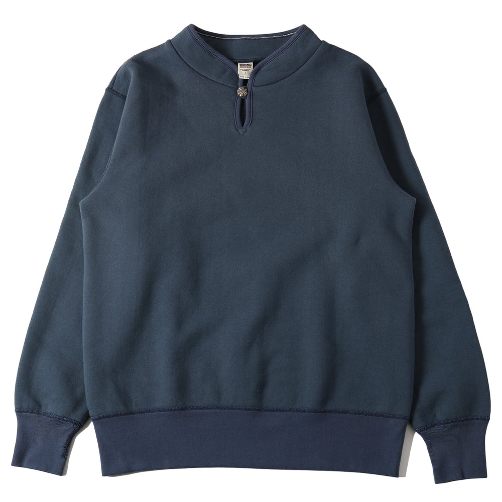 
                  
                    Load image into gallery viewer 30/7 COZUN High Neck Concho Sweatshirt【Button Works】BR-3022BW
                  
                