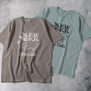 
                  
                    Load image into gallery viewer 【Pigment Dye】Summer S/S Print T-shirt【NYC】BR-24306
                  
                