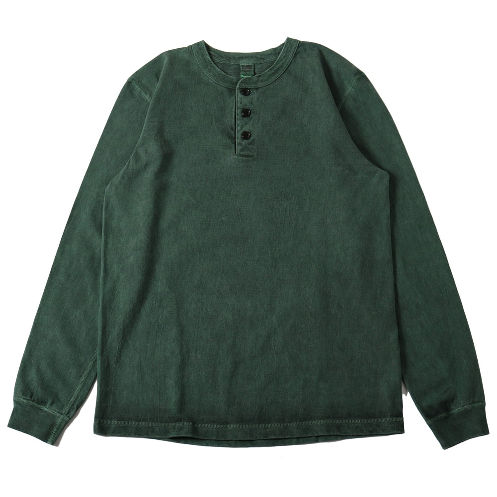 
                  
                    Load image into gallery viewer 【24AW Seasonal Color】COZUN Henry Neck L/S T-shirt【Pigment Dye】BR-3044PG
                  
                