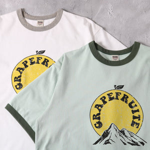 
                  
                    Load image into gallery viewer Ringer Print S/S T-shirt 【GRAPEFRUITE】BR-25169
                  
                