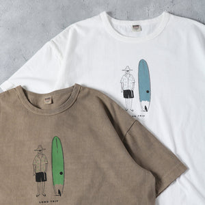 
                  
                    Load image into gallery viewer 【Pigment Dye】Heavy Weight S/S Print T-shirt【Long Trip】BR-24304
                  
                