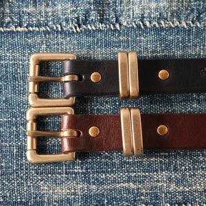 
                  
                    Load image into gallery viewer 【Himeji Leather】Narrow Leather Belt  BR-10000
                  
                