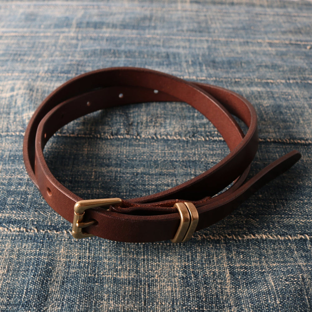 
                  
                    Load image into gallery viewer 【Himeji Leather】Narrow Leather Belt  BR-10000
                  
                