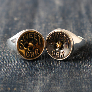 
                  
                    Load image into gallery viewer 【Limited Arrival!】 BW Vintage Sweet Orr Ring 〈Button Works〉 BW-0169
                  
                