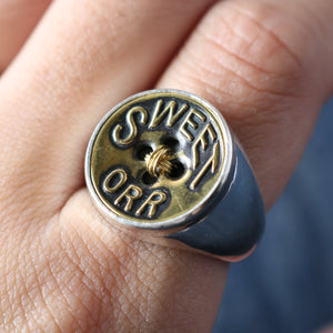 
                  
                    Load image into gallery viewer 【Limited Arrival!】 BW Vintage Sweet Orr Ring 〈Button Works〉 BW-0169
                  
                