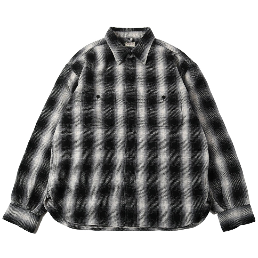 
                  
                    Load image into gallery viewer Heavy Ombre Flannel Shirt BR-24328
                  
                