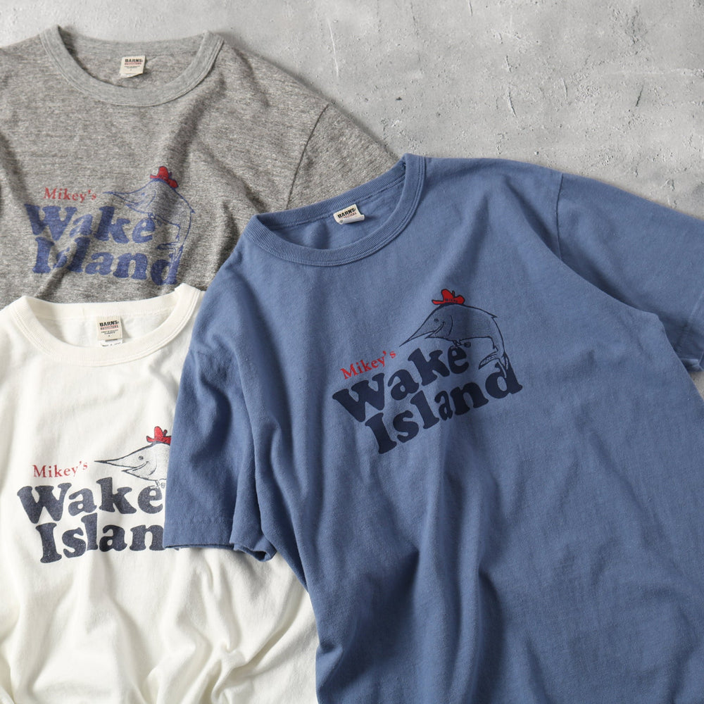 
                  
                    Load image into gallery viewer &amp;quot;TSURIAMI&amp;quot; S/S Print T-shirt 【Wake Island】 BR-24171
                  
                