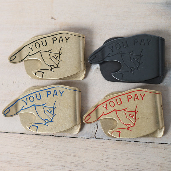 BUTTON WORKS ×SD MONEY CLIP ブラック Button Works】You Pay Money Clip【Renewal】 BW-0185 – BARNS OUTFITTERS