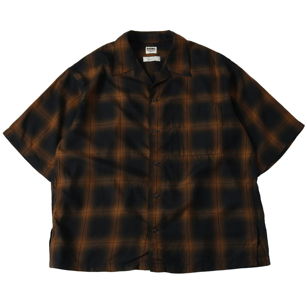 
                  
                    Load image into gallery viewer Ombre Check  S/S Shirt 【Shuttle notes】 BR-25219
                  
                