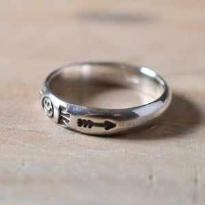 
                  
                    Load image into gallery viewer 【NORTH WORKS】Smile Arrow Ring BR-6003W
                  
                