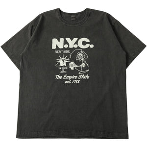 
                  
                    Load image into gallery viewer 【Pigment Dye】16/-BD Tube S/S Print T-shirt【NYC】BR-25252
                  
                