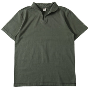 
                  
                    Load image into gallery viewer 【2025S/S Seasonal Color】“STANDARD” 14/- COZUN Skipper Neck Polo T-shirt BR-7100
                  
                