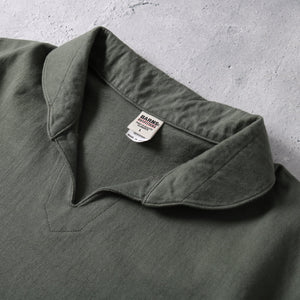 
                  
                    Load image into gallery viewer 【2025S/S Seasonal Color】“STANDARD” 14/- COZUN Skipper Neck Polo T-shirt BR-7100
                  
                