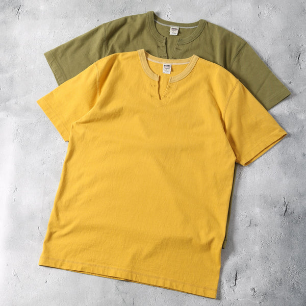 Season Color】“STANDARD” COZUN Skipper Neck T-shirt BR-8147